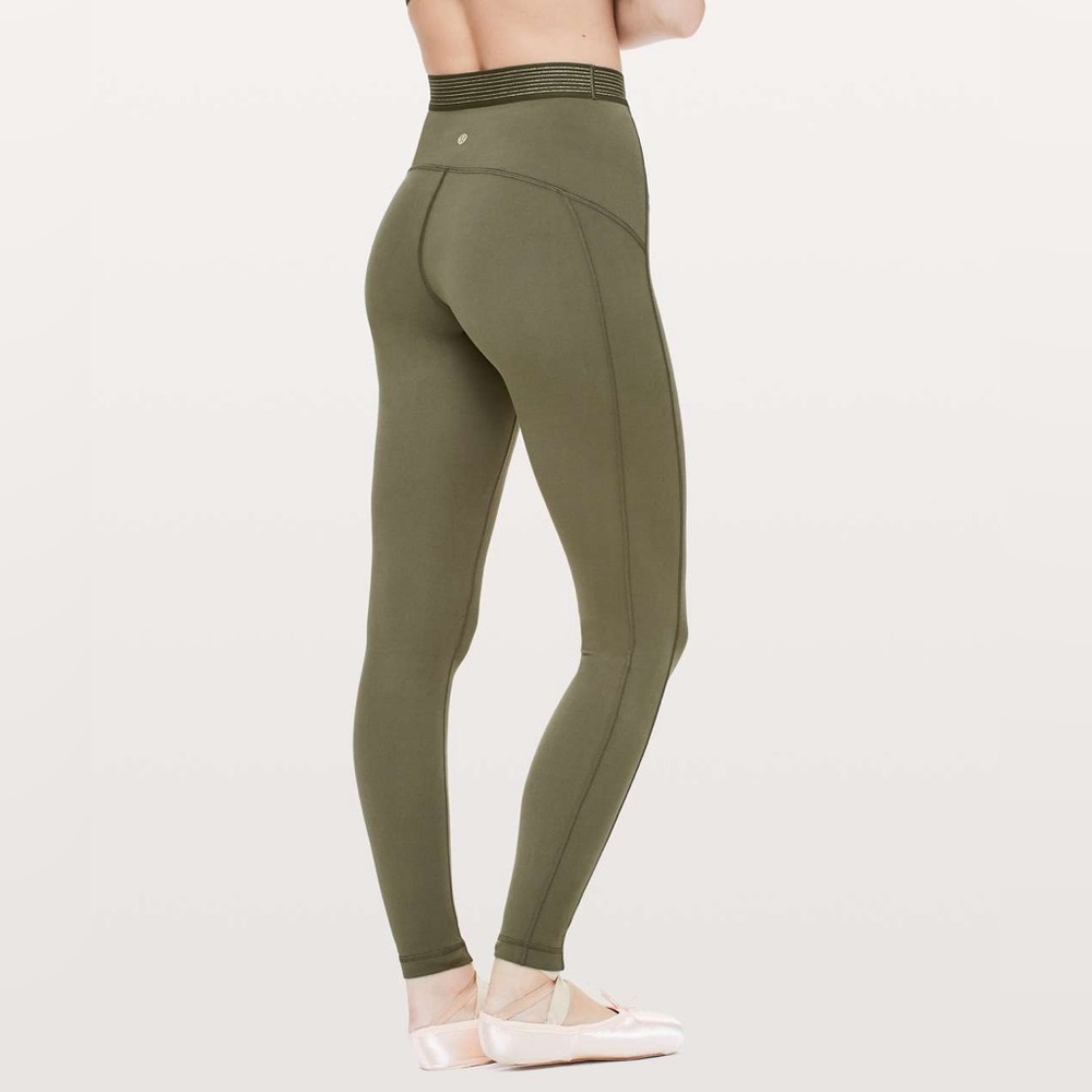 Lululemon Principal Dancer Golden Lining Tights *28"
